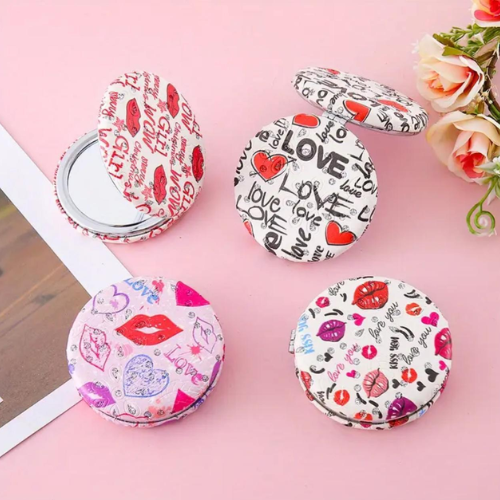 Espejo Redondo de Bolsillo con Gatitos