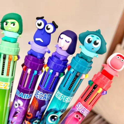 Esferos Multicolor Personajes Intensamente