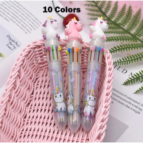 Esfero multicolor unicornio – 10 tintas en 1