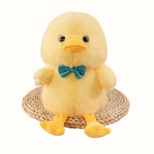 Patito de Peluche Amarillo con Corbatín – Suave y Adorable