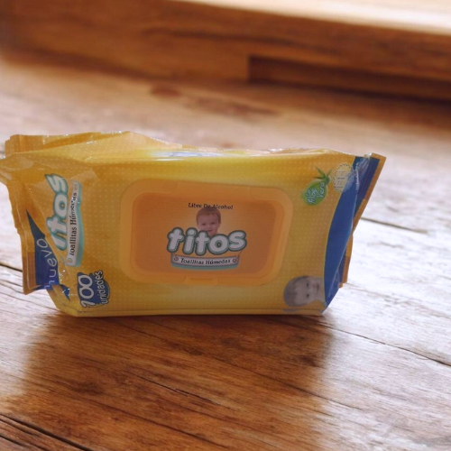 Toallitas Húmedas Titos con Aloe Vera – 100 Unidades