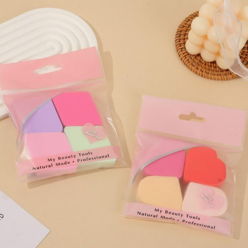 Set de Esponjas de Maquillaje – 4 Piezas en Formas y Colores Surtidos