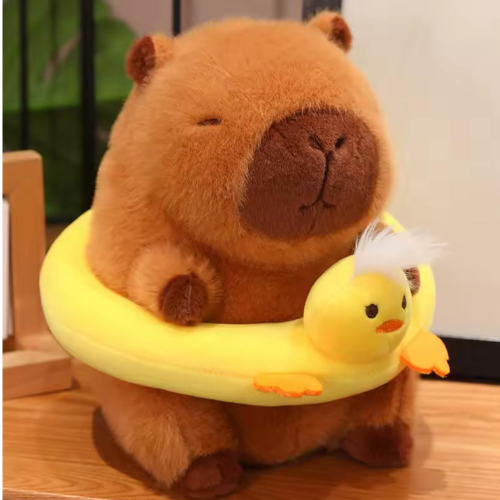 Peluche Capibara con Flotador – Edición Verano