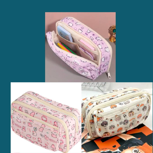 Cartuchera Multifuncional Cute – Triple Compartimento