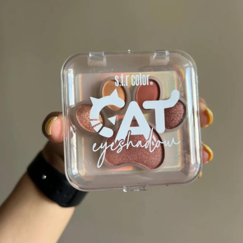 Paleta de Sombras Huellita – 5 Tonos Nude y Brillantes