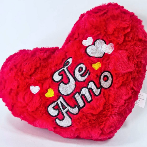 Cojín Corazón “Te Amo” – Peluche Decorativo