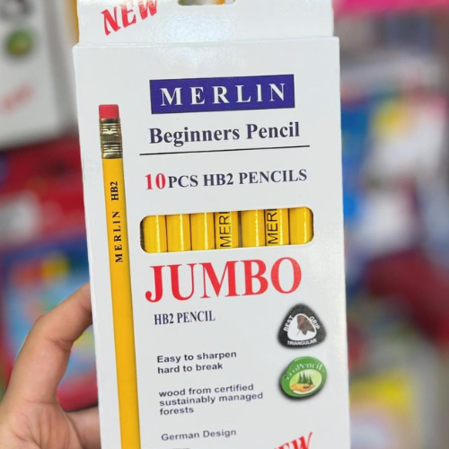 Lápiz Jumbo HB2 Amarillo – Unidad