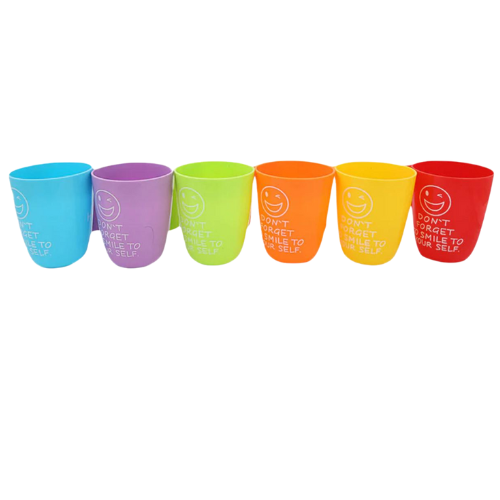Set de Vasos Plásticos de Colores – 6 Unidades