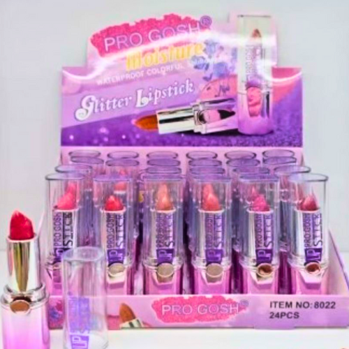 Labial con Glitter Pro Gosh – Hidratante y de Larga Duración (Unidad)