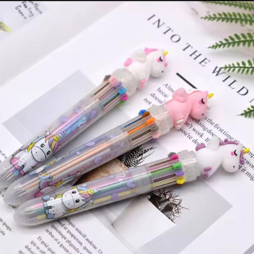 Esfero multicolor unicornio – 10 tintas en 1