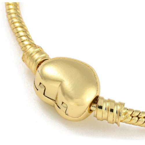 Pulsera Dorada con Corazón Central