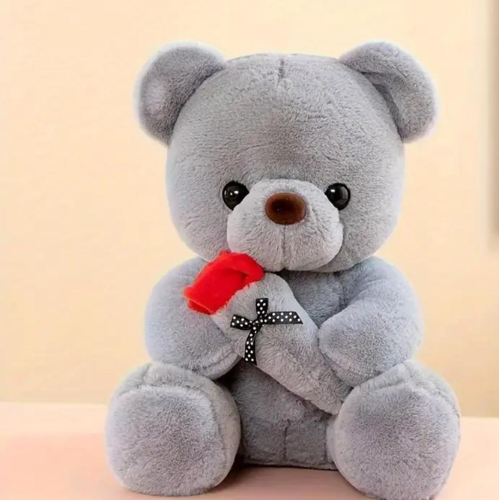 Osito de Peluche con Rosa – Colores surtidos