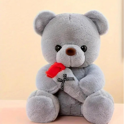 Osito de Peluche con Rosa – Colores surtidos