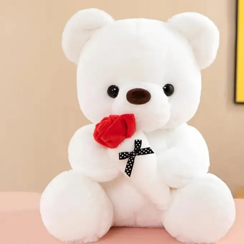 Osito de Peluche con Rosa – Colores surtidos