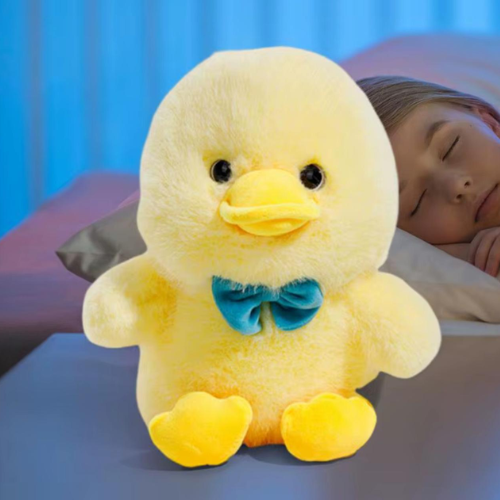 Patito de Peluche Amarillo con Corbatín – Suave y Adorable