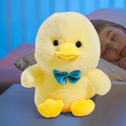 Patito de Peluche Amarillo con Corbatín – Suave y Adorable
