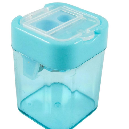 💜 Sacapuntas Escolar con Tanque – Doble Uso