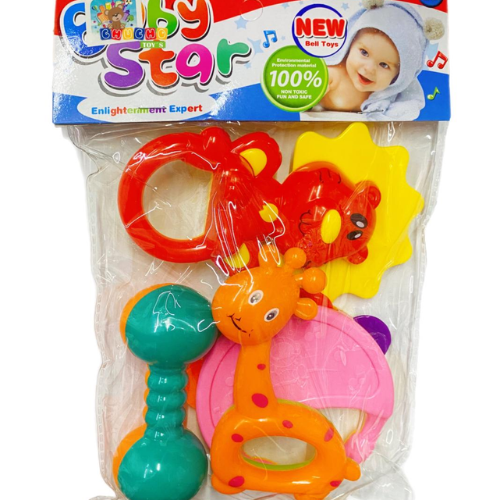 👶✨ Set de Sonajeros Baby Star – 5 Piezas