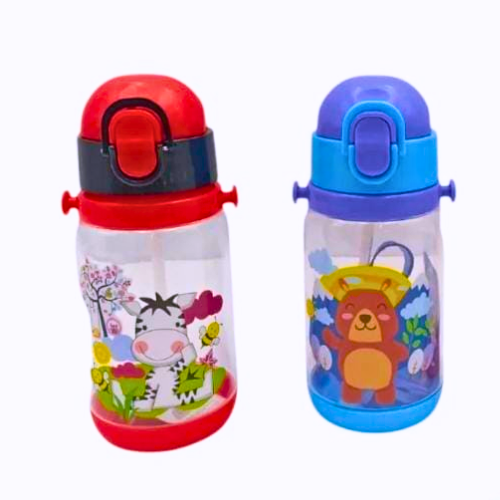 🐻 Termo Infantil con Animalitos – Con Pitillo