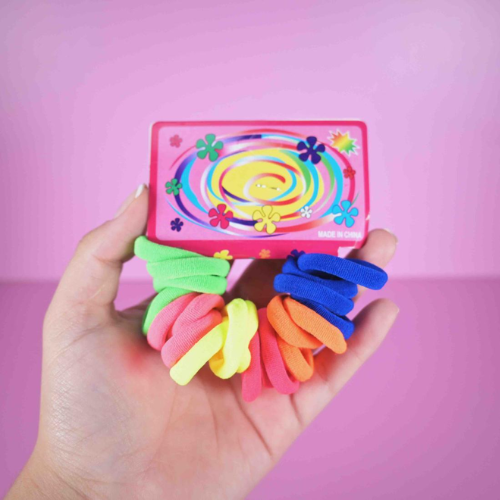 ✨ Ligas de Colores Colores – Cartón con 20 Piezas