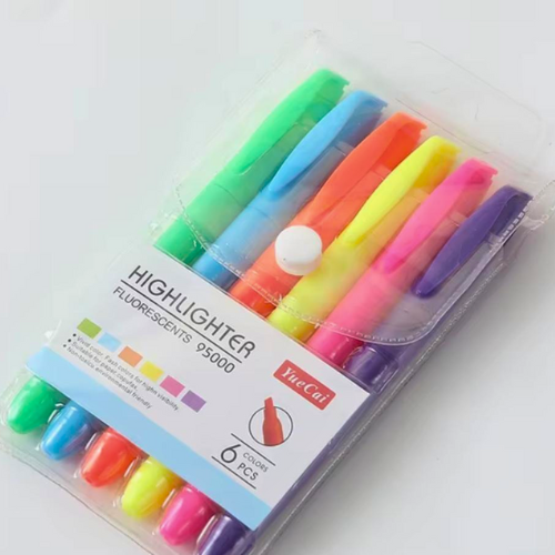 Resaltadores Fluorescentes – Set x6 Colores