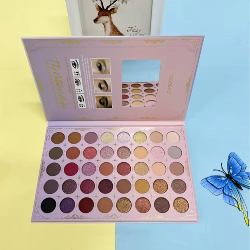 Paleta de Sombras 40 Tonos – Acabados Mate y Satinados